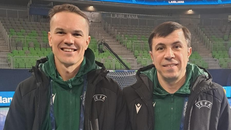 Viktor Bugenko va arbitra meciul Belgia - Slovenia de la Futsal EURO 2026 